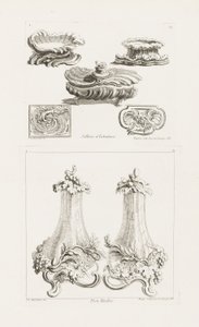 Salières et Tabatières, pl. 69 dans Oeuvres de Juste-Aurèle Meissonnier